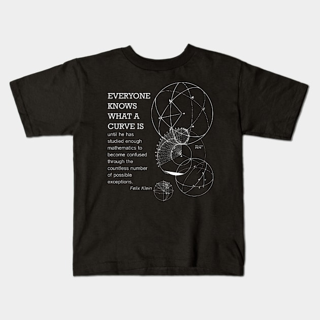 Math Quote Kids T-Shirt by funmaths